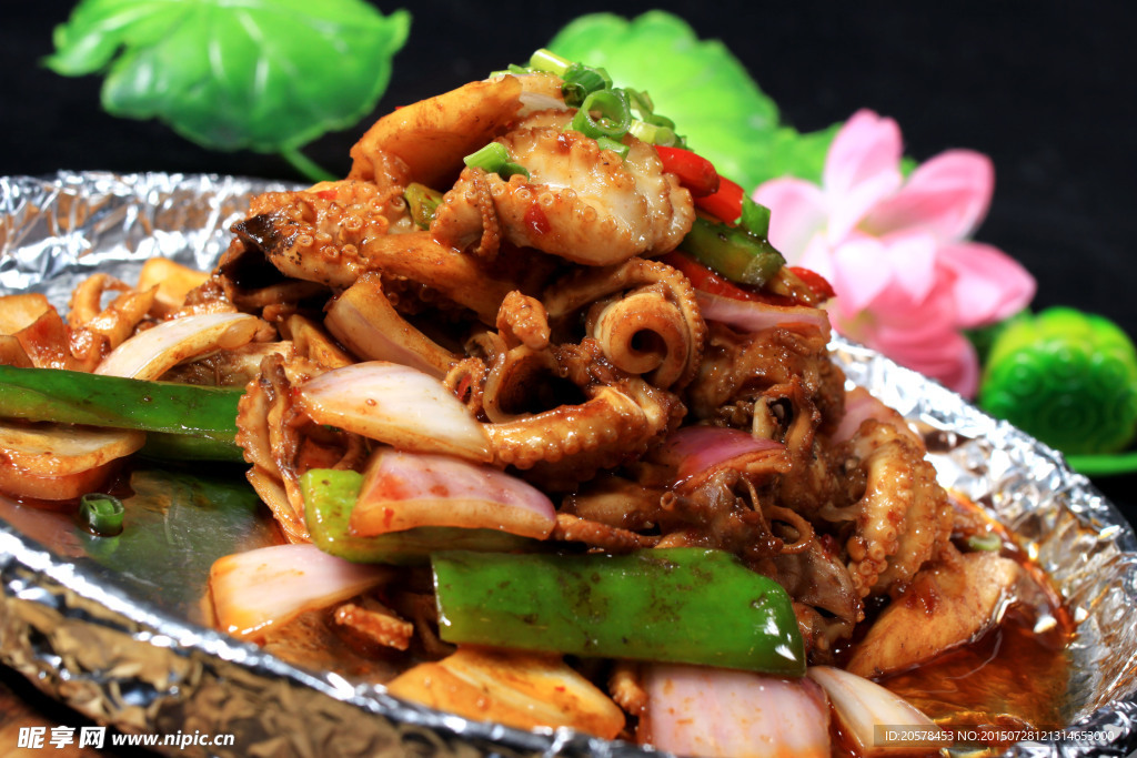 酱汁铁板八爪鱼