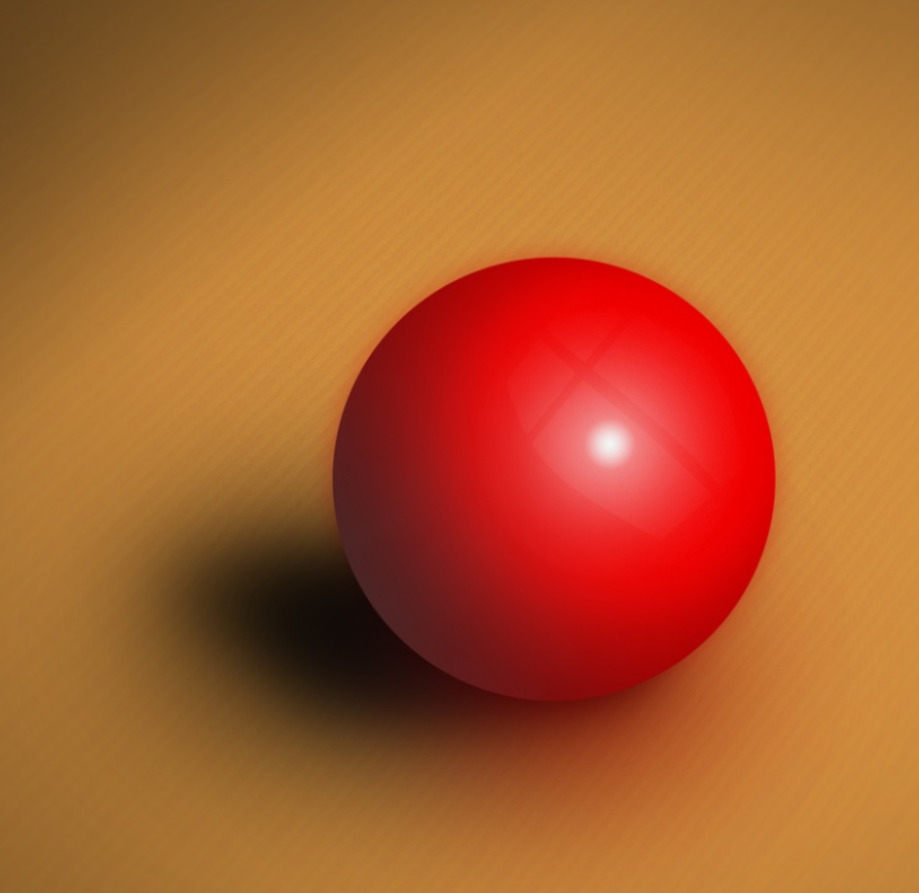 红色球体