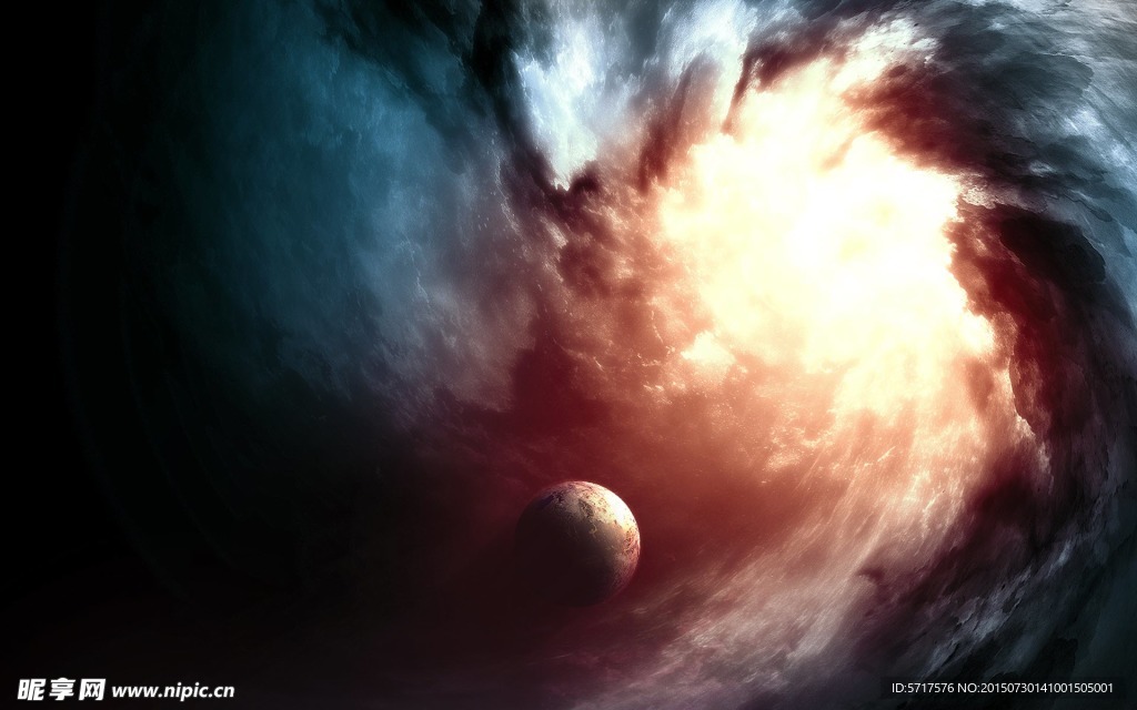 星球 太空 乌云