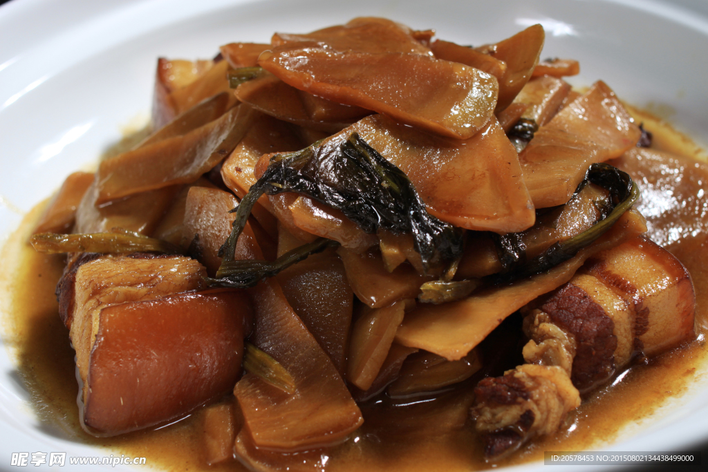 农家土猪肉烧大头菜