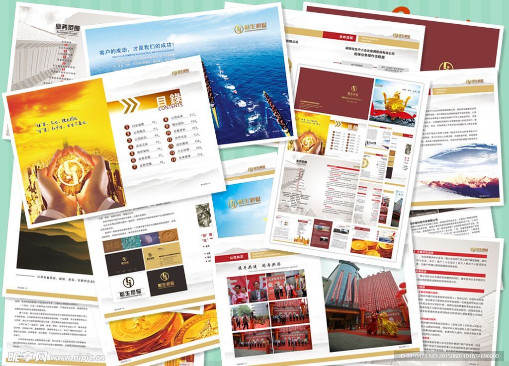 金融担保企业画册设计宣传册