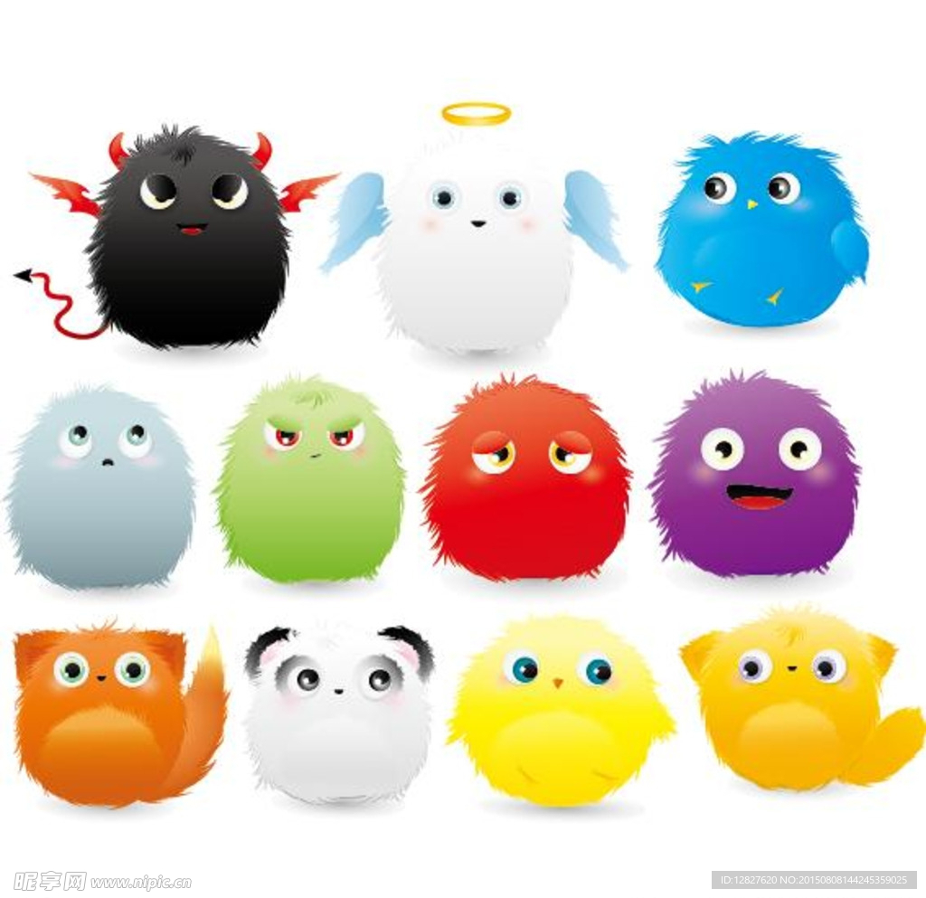 可爱毛绒绒玩偶