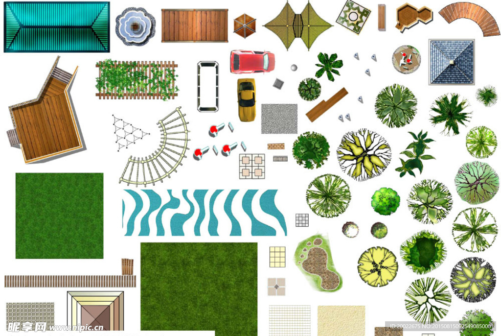 PSD格式建筑规划总平面后期