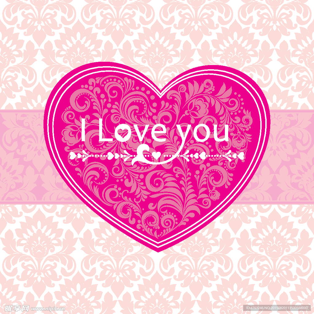 心形love清新背景