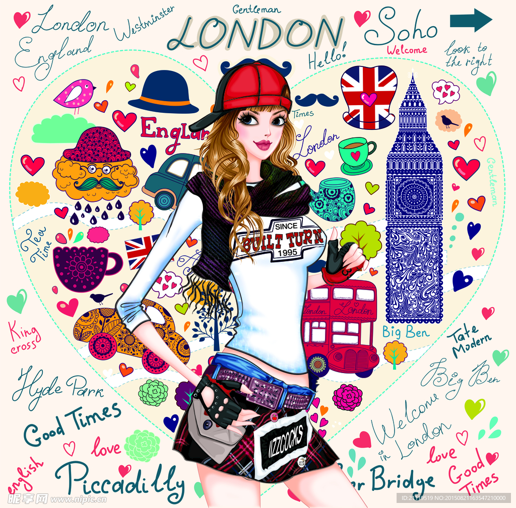 卡通美女高清下载