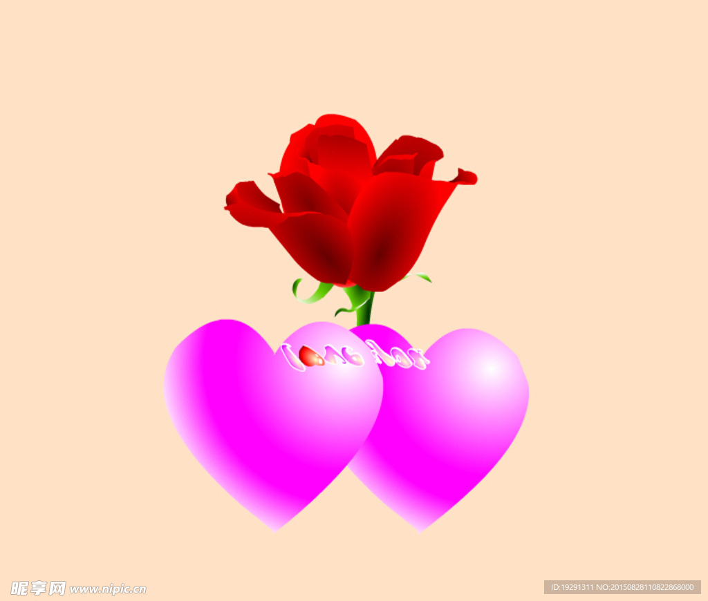 玫瑰心动态视频