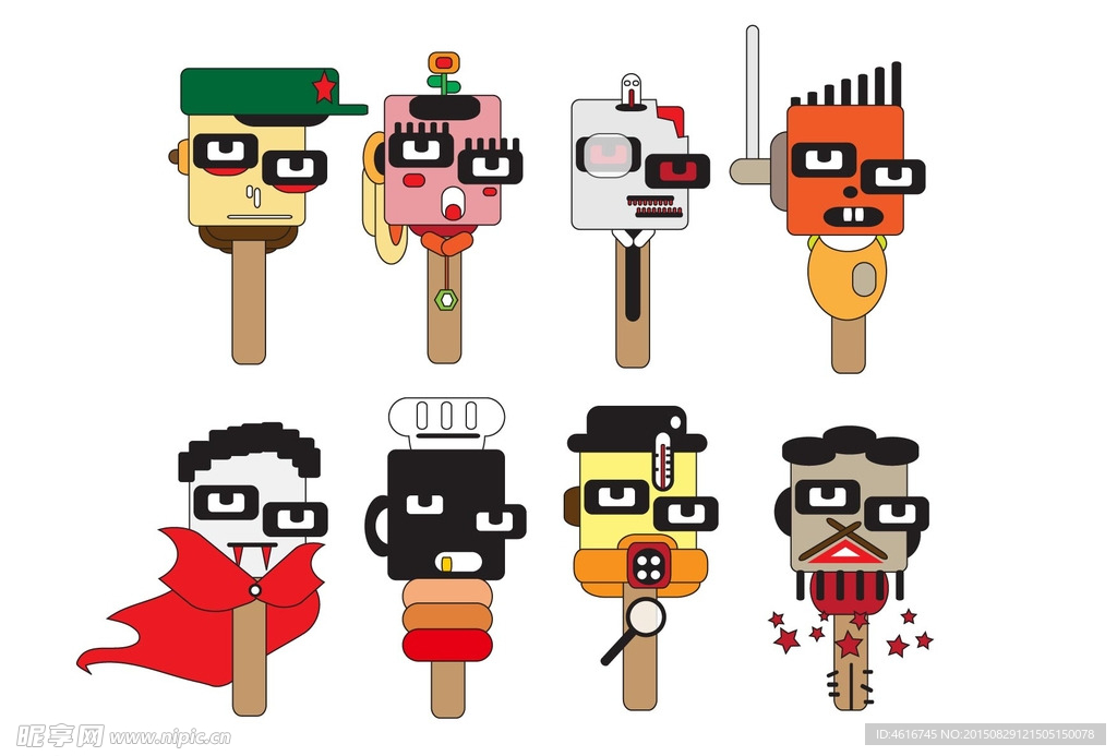 雪糕君 原创卡通人物设计