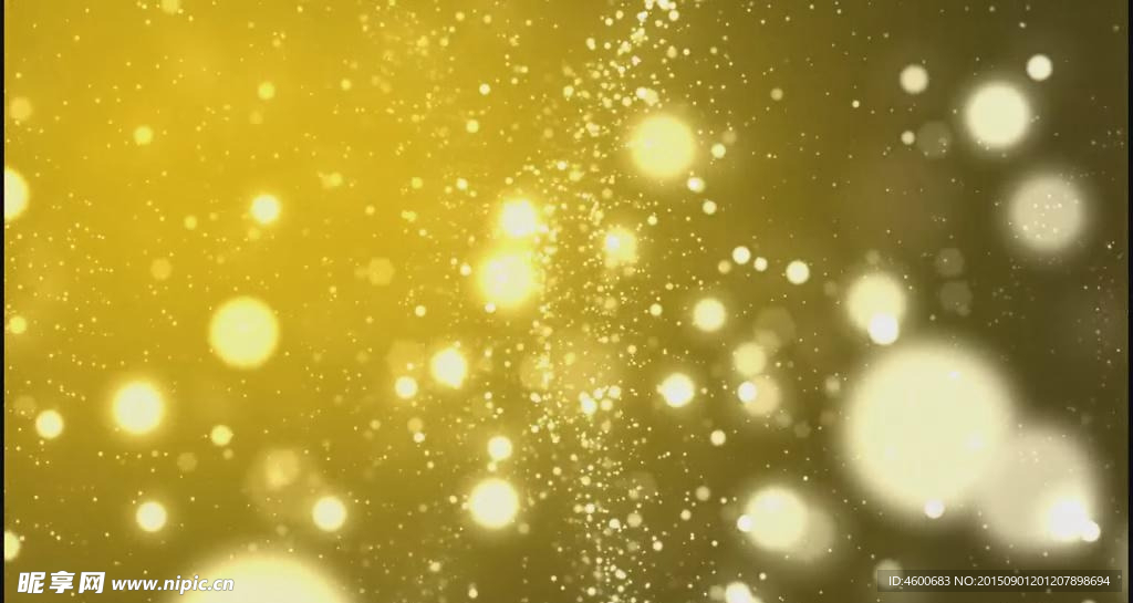 黄色粒子视频素材