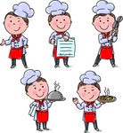 厨师矢量卡通人物