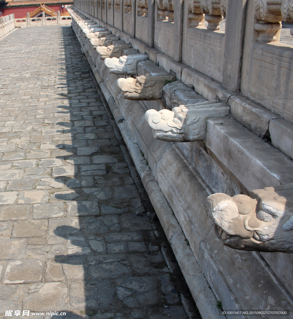 故宫龙头排水口