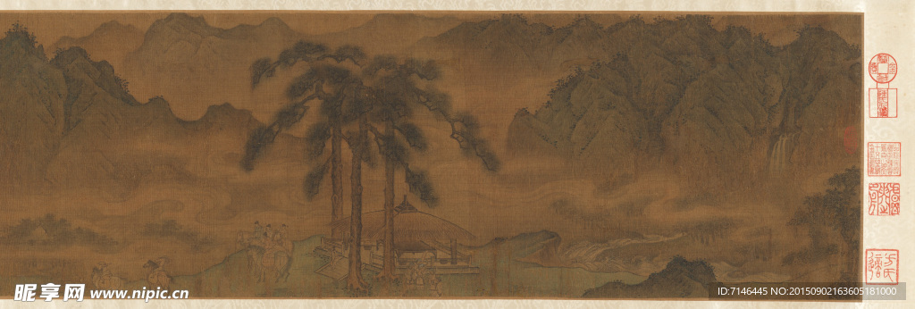 据传屈鼎作 夏山图