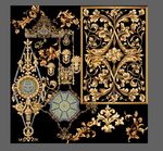 立体欧式浮雕花纹