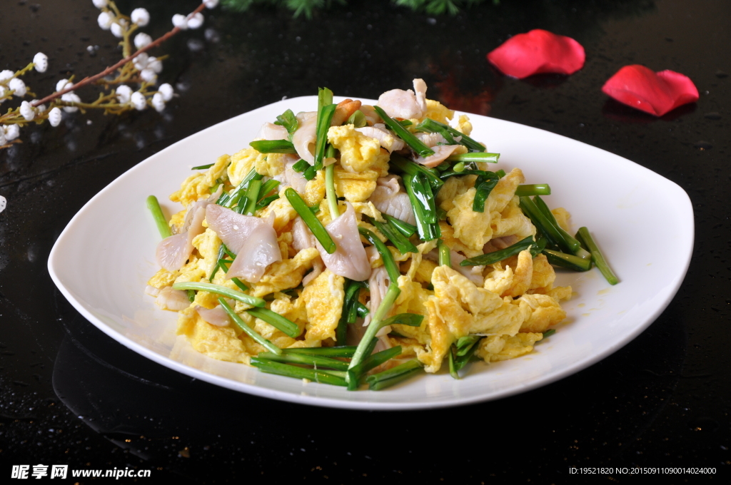 鸳鸯贝炒笨鸡蛋