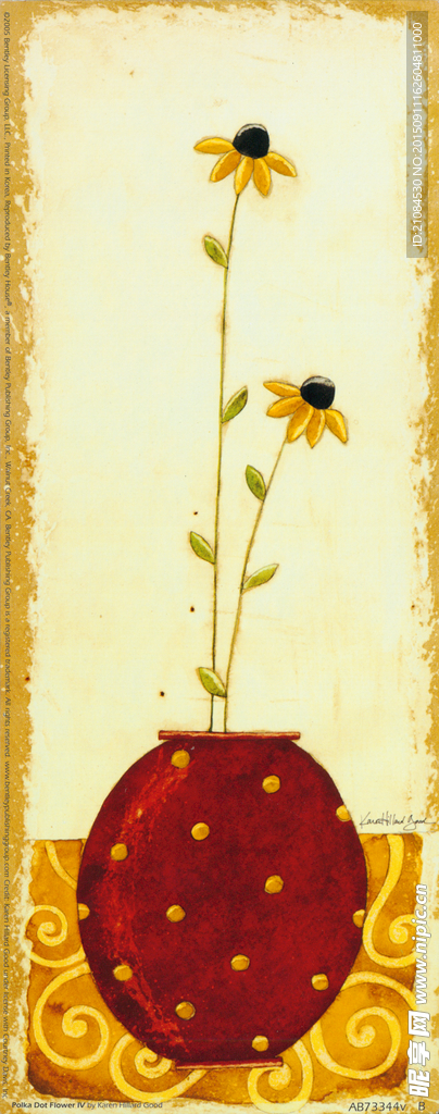 欧美装饰画 花卉 油画 瓶花