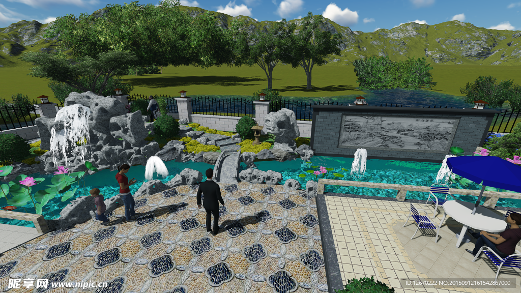 庭院景观效果图