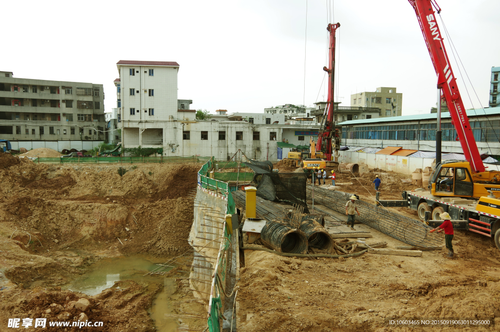 建筑工地 地标建筑
