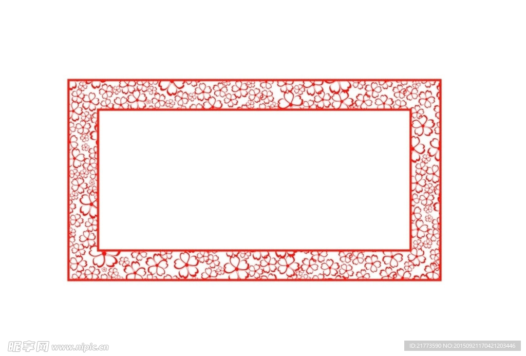 中国元素红色边框