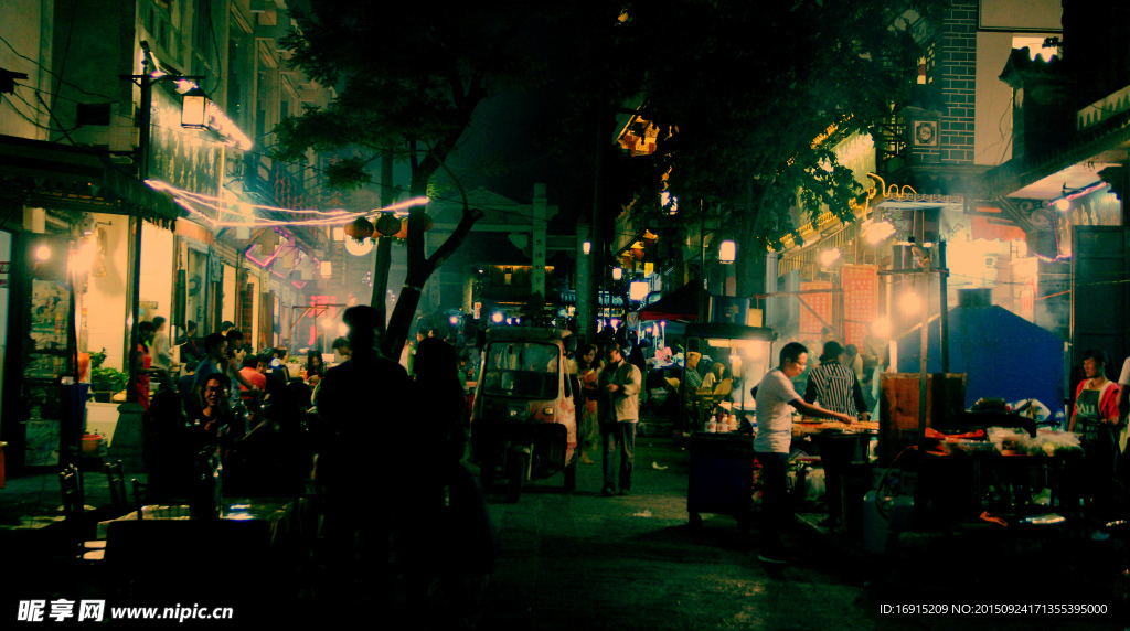 大理古城的夜市