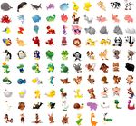 卡通 动物集合 矢量素材