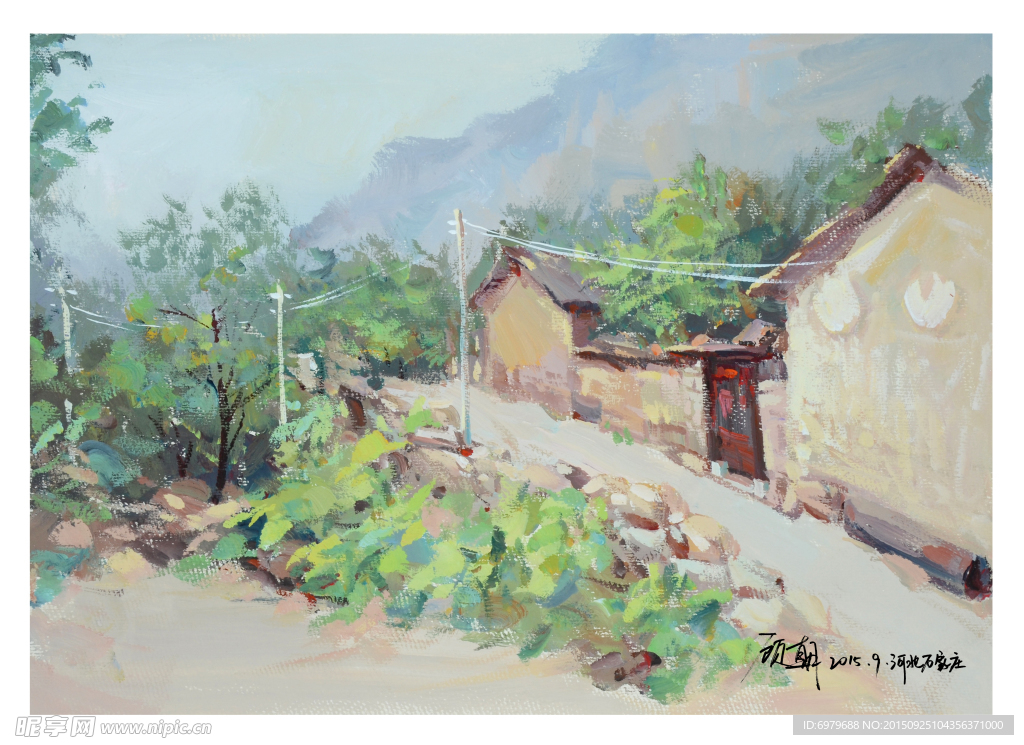太行山系列水粉风景写生