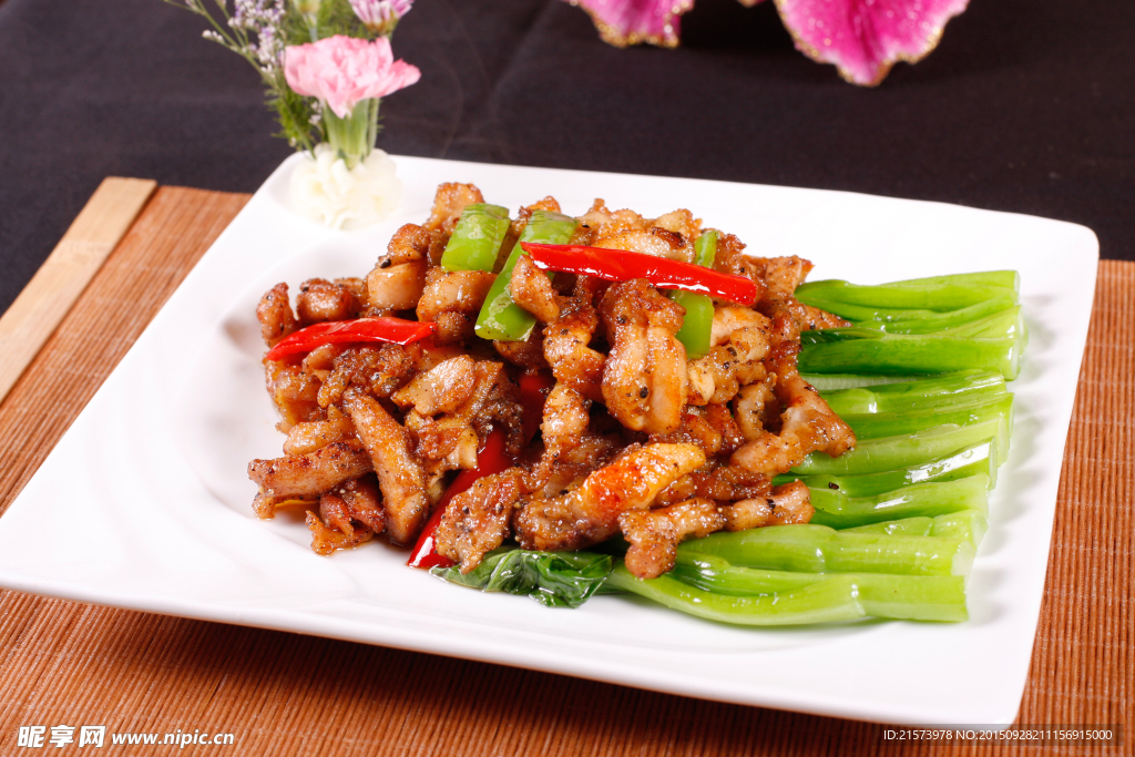 碧绿香煎本地鸡