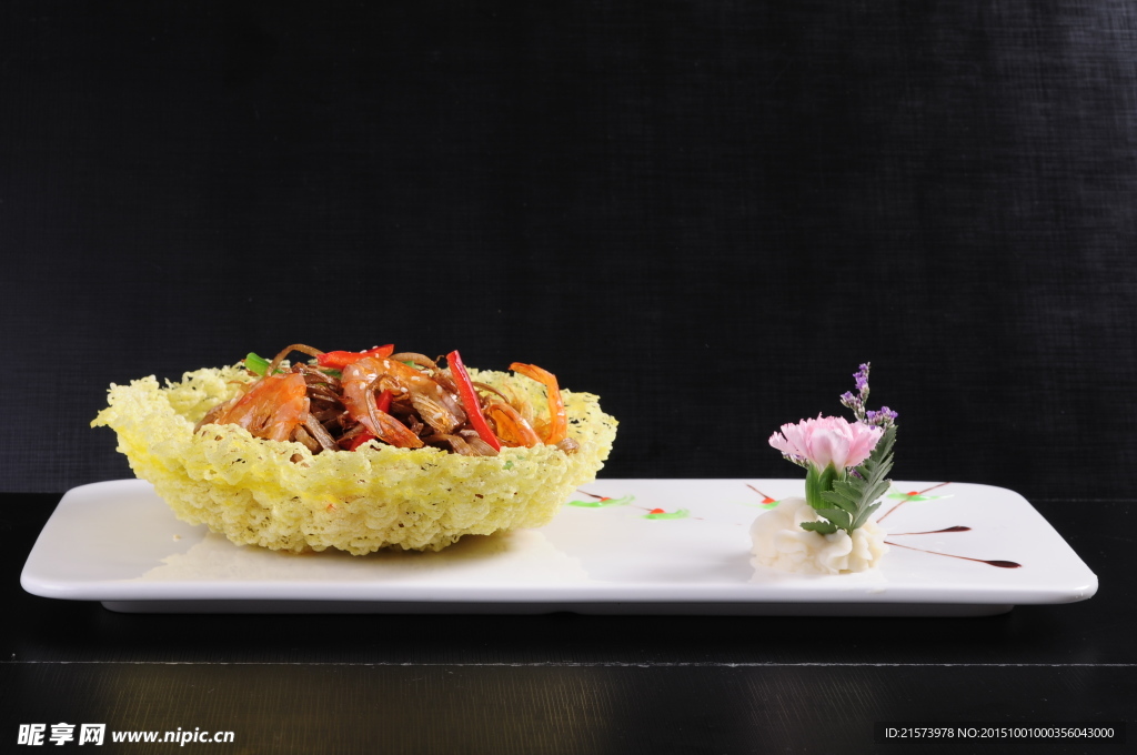 鲜虾干爆茶树菇