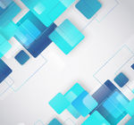 时尚蓝色 方形背景 矢量素材