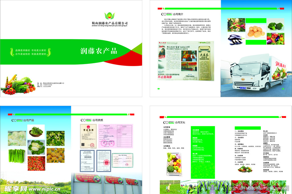 果蔬宣传画册