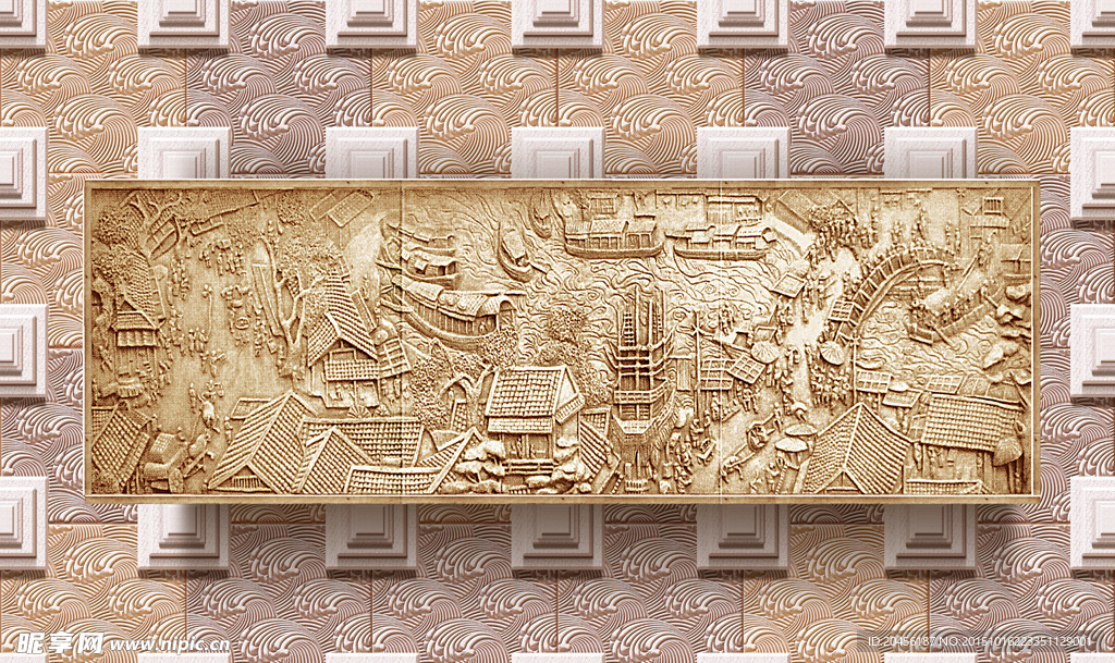 欧式花纹浮雕图片(不分层)