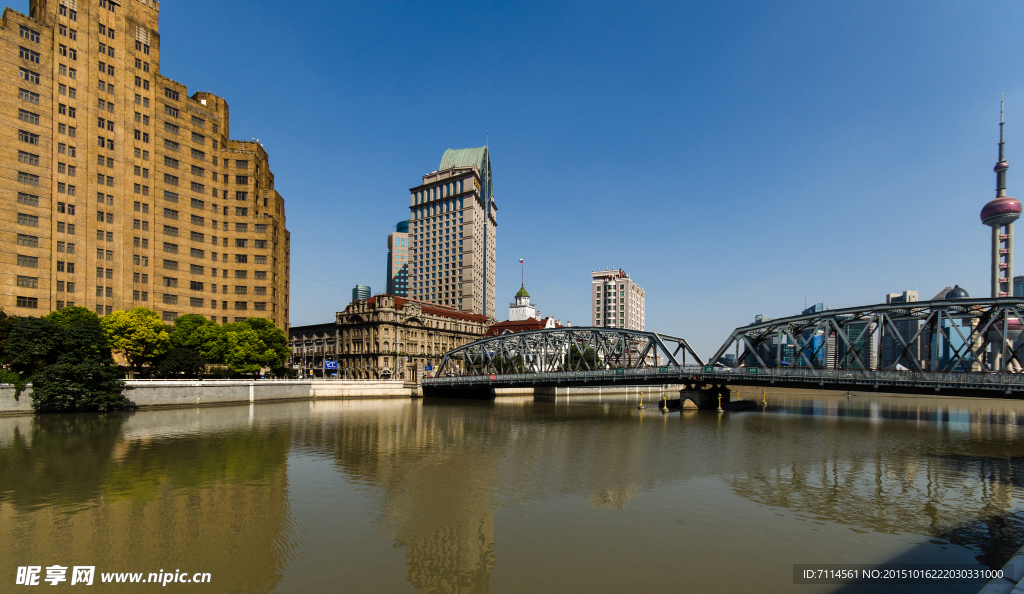 上海苏州河 外白渡桥