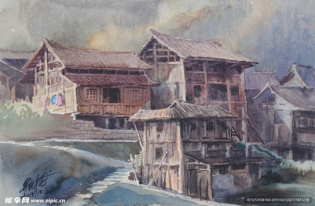 湖南滥泥冲写生之三