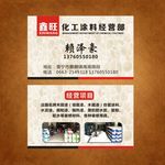 化工装修名片模版