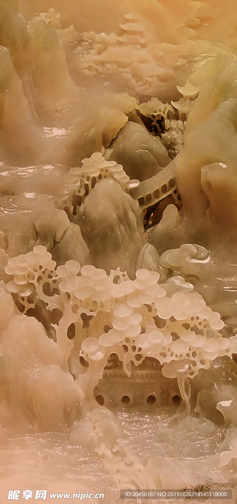 山水玉雕（不分层）图片