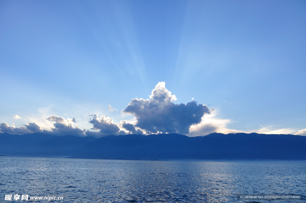 云南大理双廊洱海日落