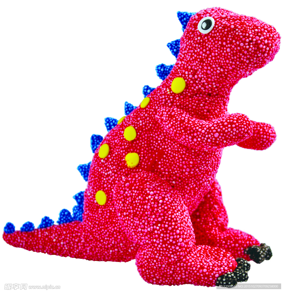 雪花粘土超轻粘土公仔可爱恐龙