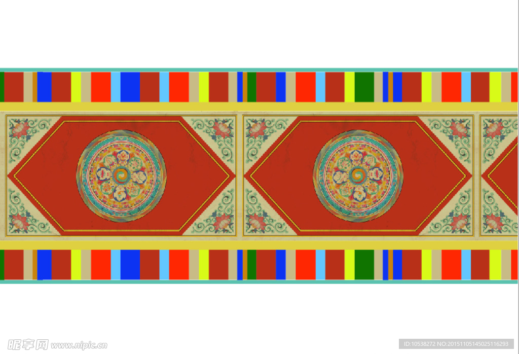 藏式图案 地毯 高清 矢量