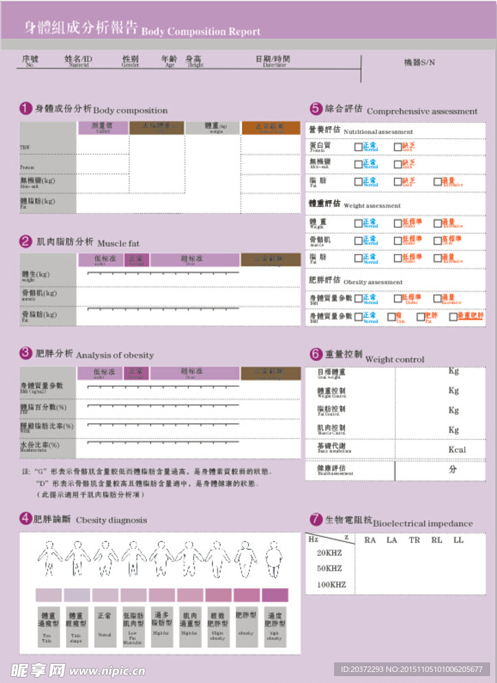 身体组成分析报告