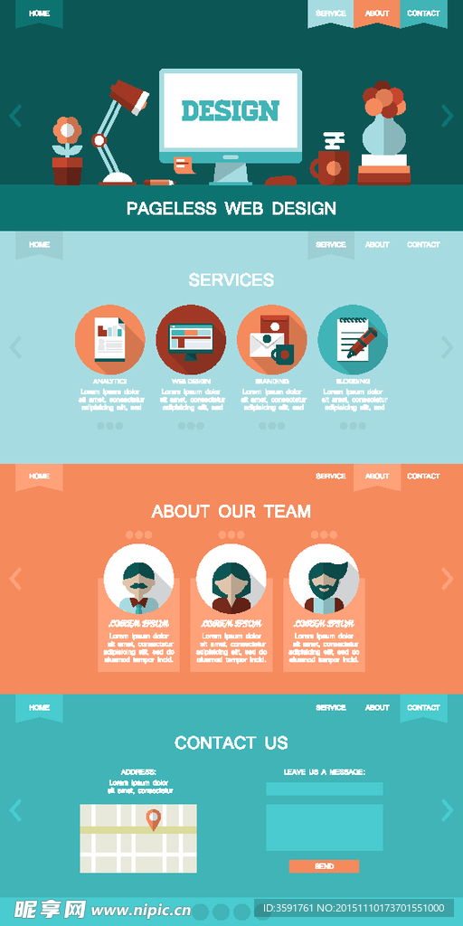 扁平化矢量素材