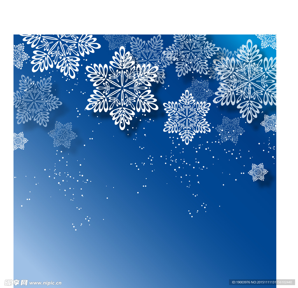 深蓝色背景雪花底纹