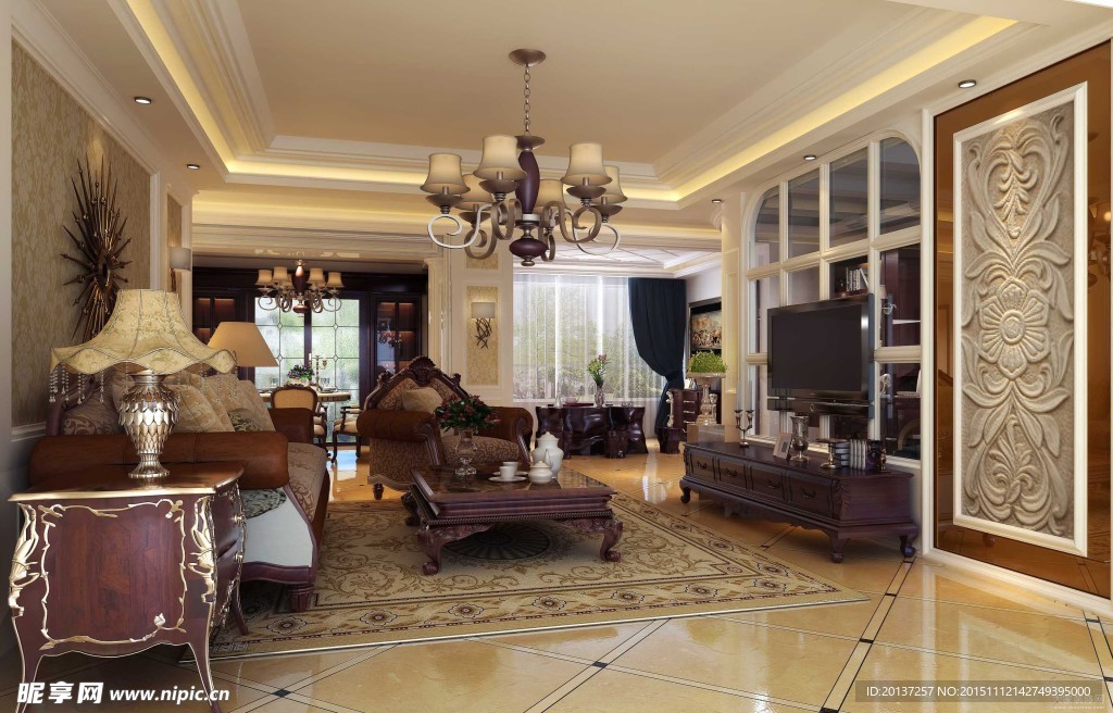 欧式客厅小户型