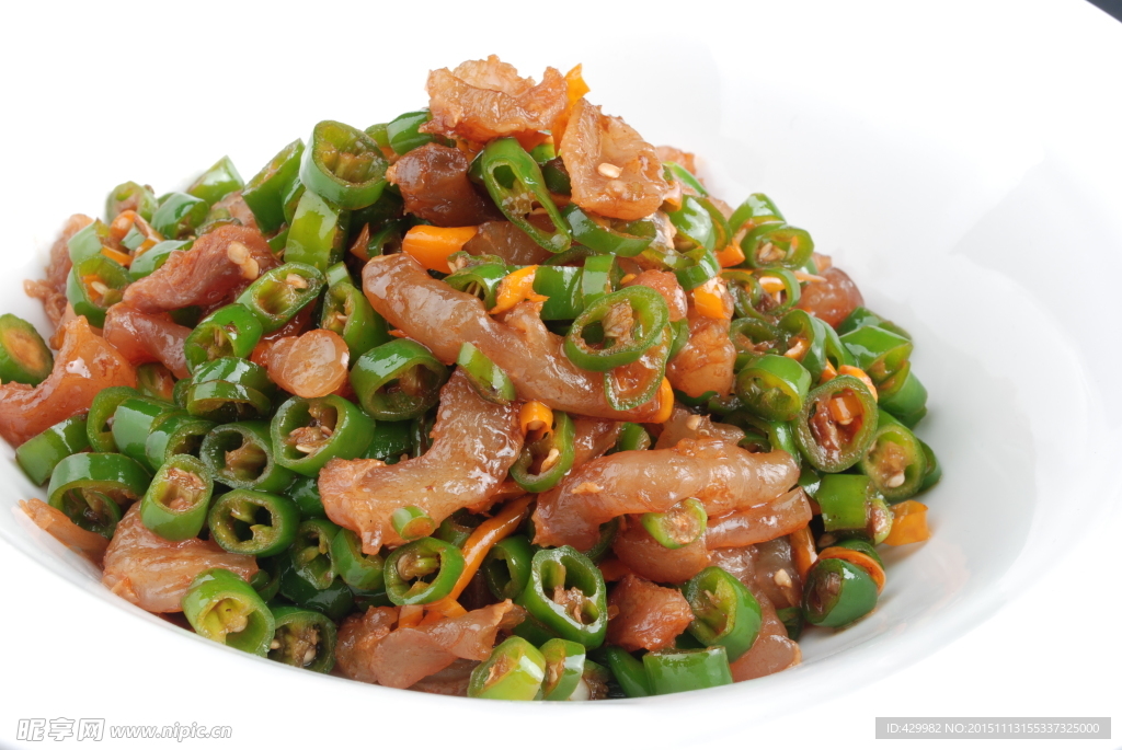 青椒炒蹄筋
