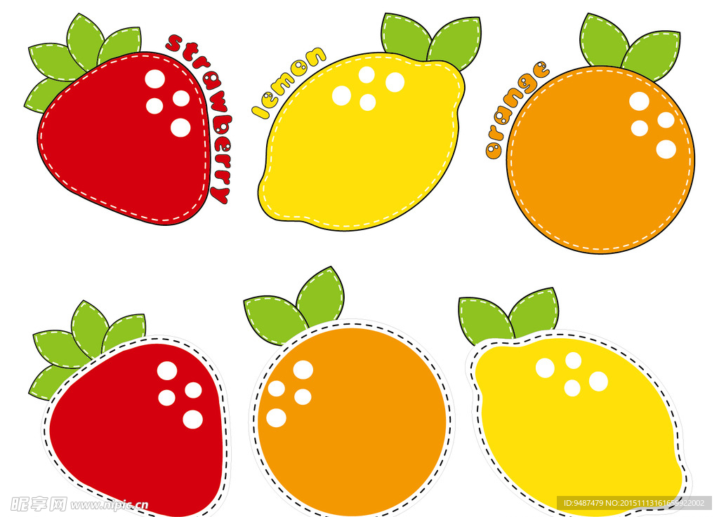卡通水果