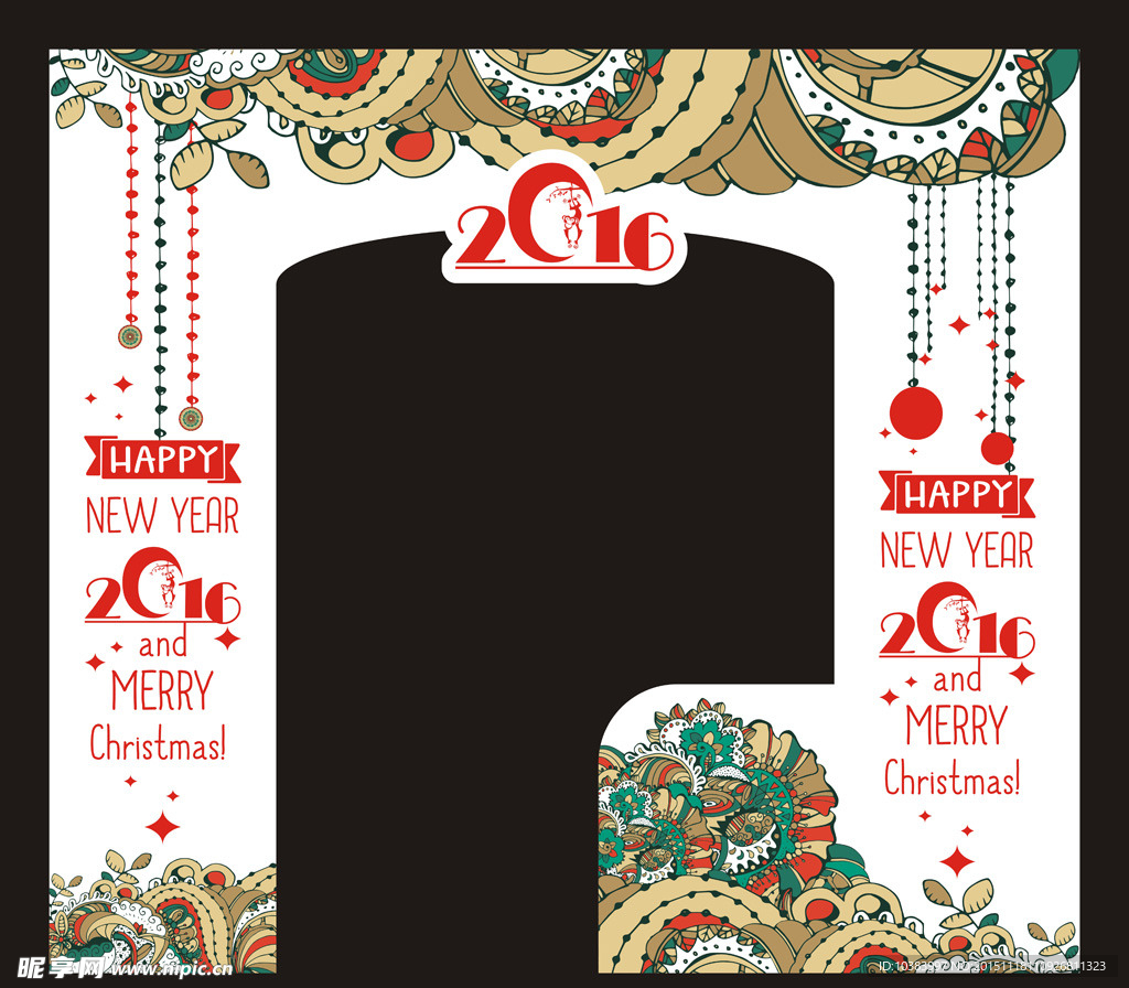 圣诞节 装饰门头 诞节装饰