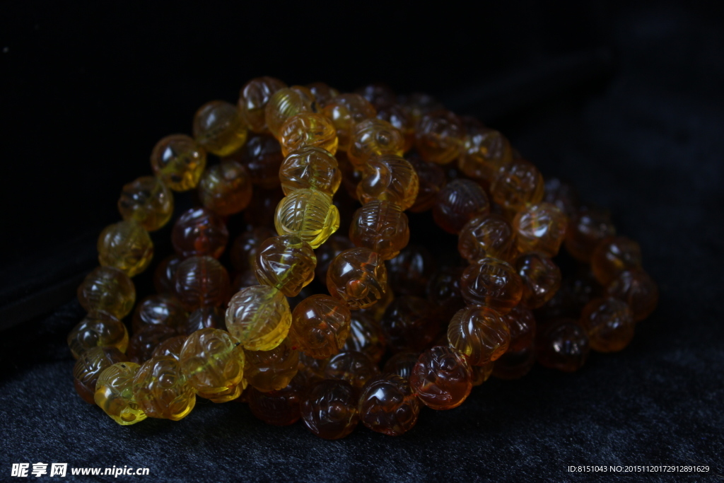 万福 琥珀  手串