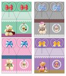 毛绒熊苹果盒平面图