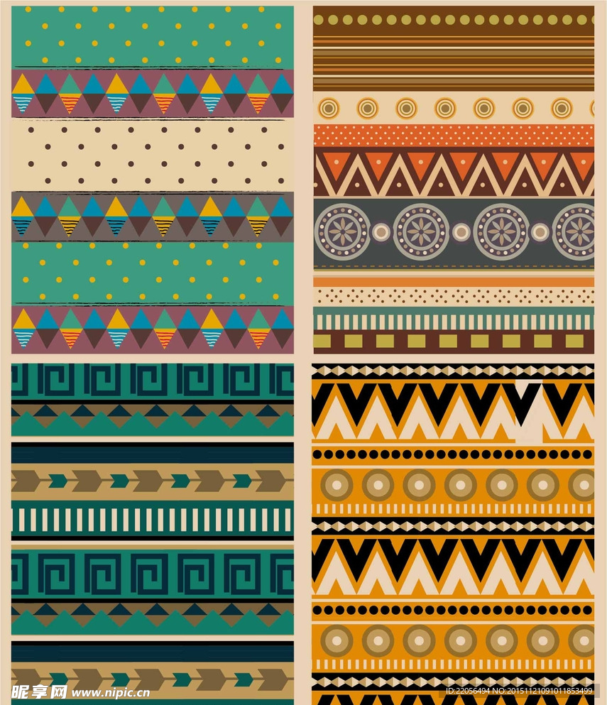 民族风条纹背景