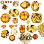 钻石 黄晶 水晶