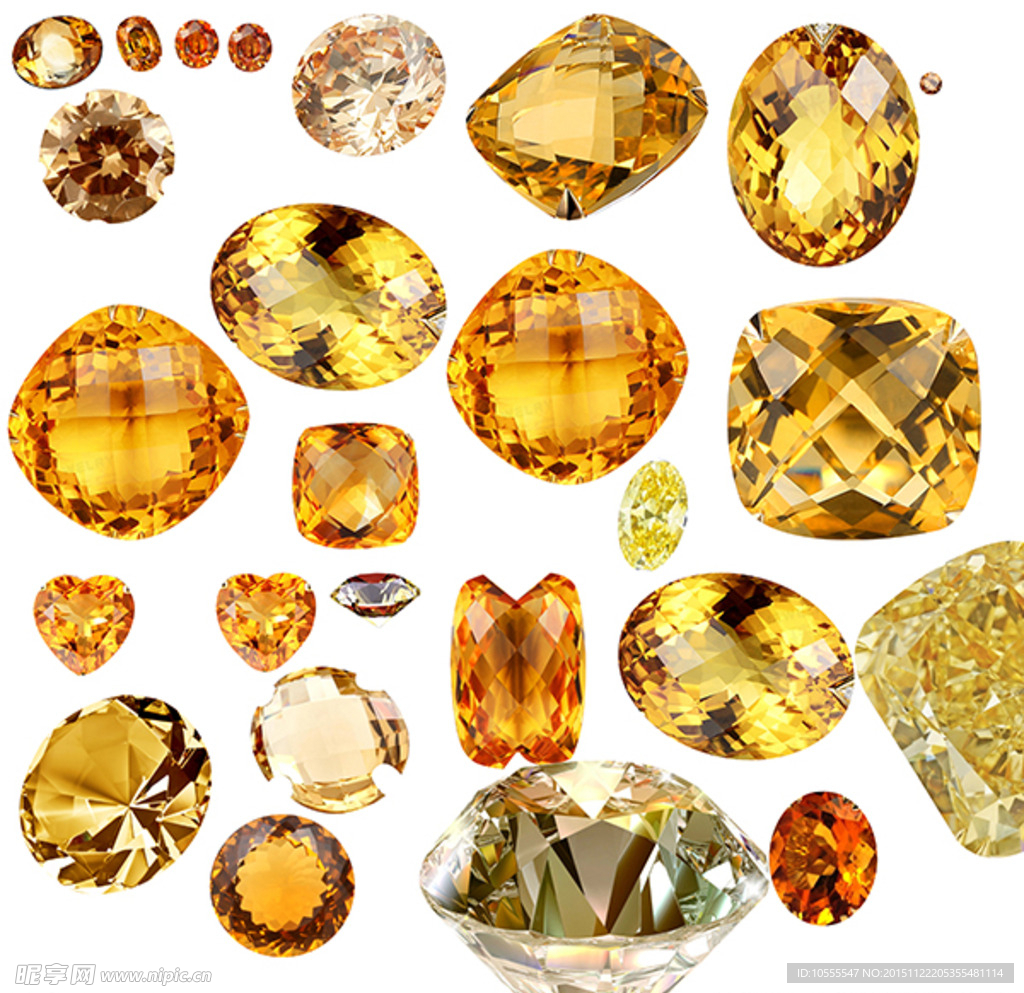 钻石 黄晶 水晶