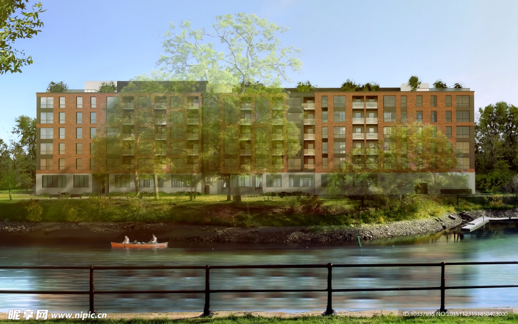 楼盘江景效果图