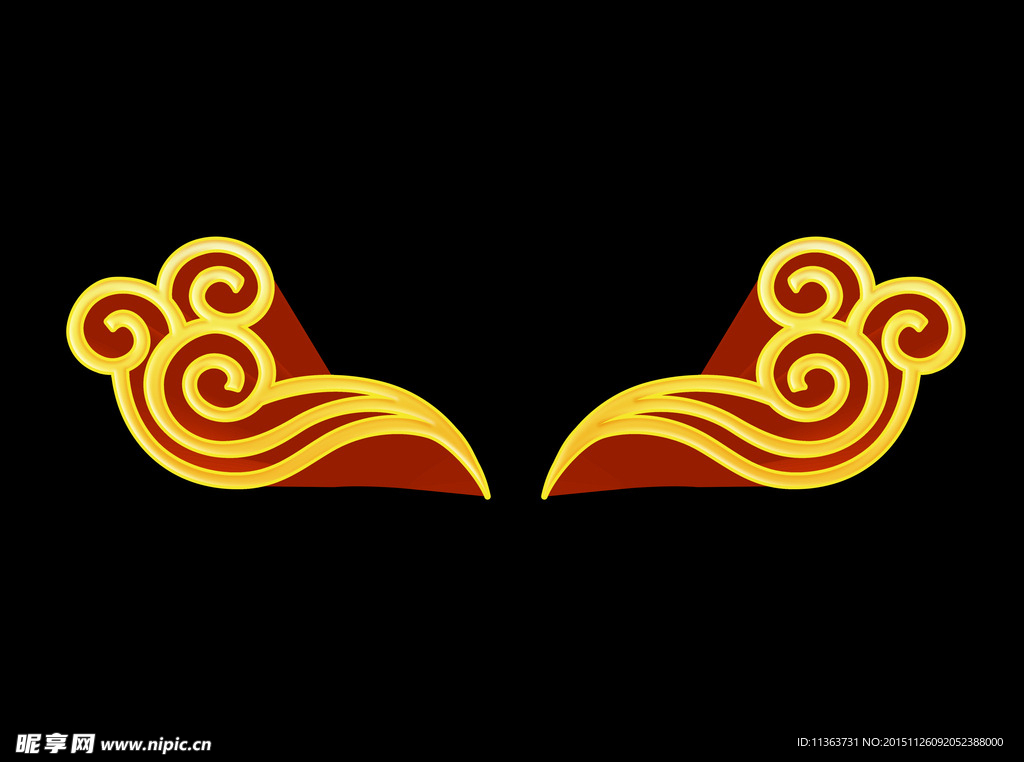 2016年猴年挂历立体3D祥云